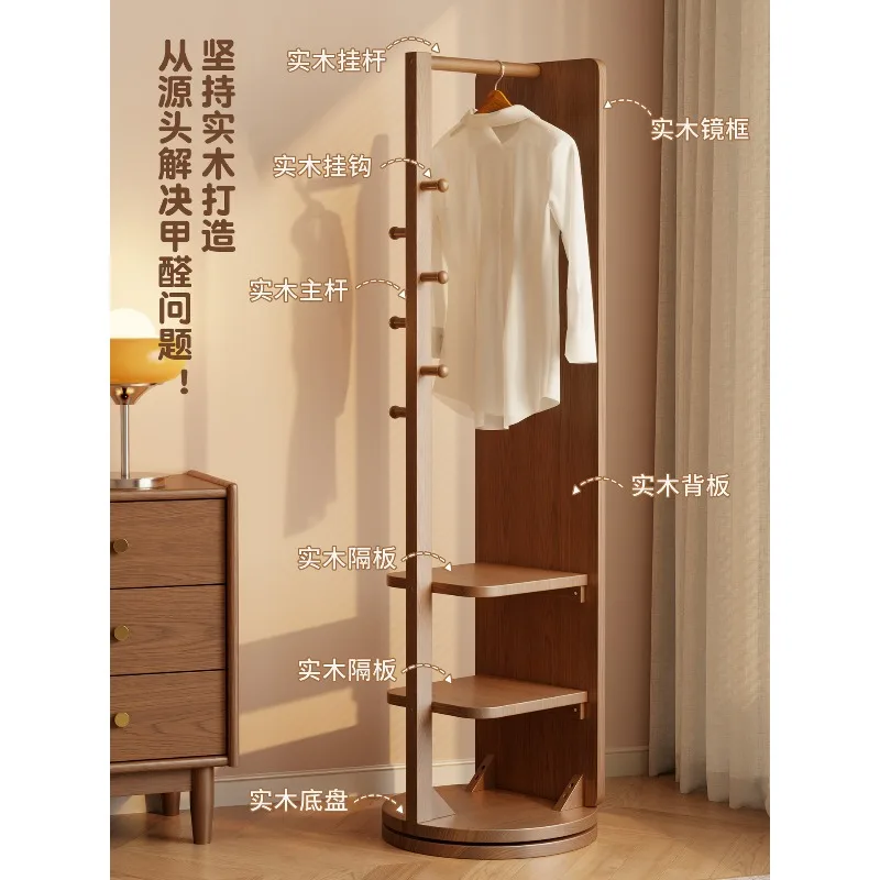 Full Length Mirror Floor Mirror Home Bedroom Rotating Movable Fitting Hanging Hanger Integrated Full Body Dressing