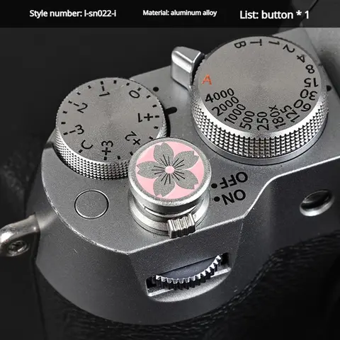 Il pulsante dell'otturatore della fotocamera è adatto per le fotocamere Mirrorless Fujifilm XT50 XM5 XT4 XE4 XT5 e XT20 con pulsanti dell'otturatore filettati