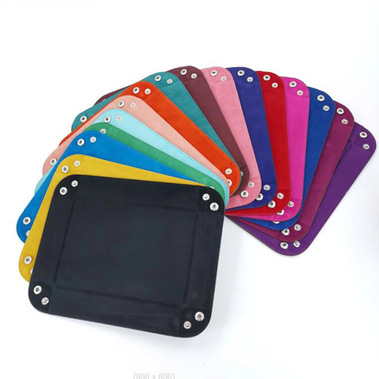 Folding Dice Tray Set Flannel Reinforced Bottom Home Decoration for  Rolling Holder Storage Keys Wallet Board Games