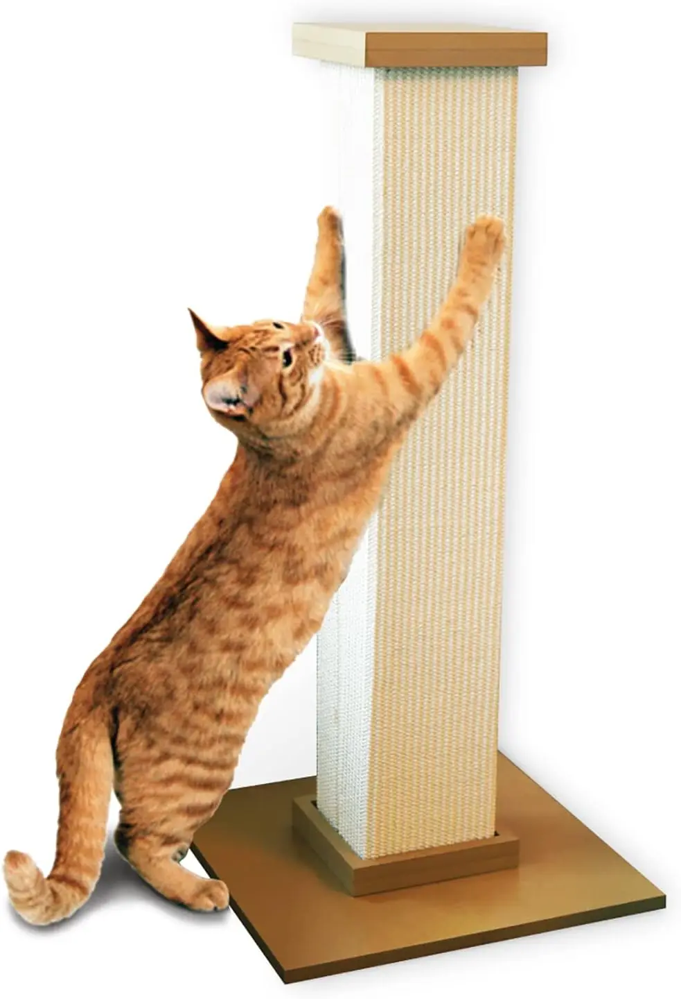 

Premium Beige Cat Scratching Post with Sisal Rope, Durable & Tall for Large Cats, Ultimate Pet Furniture