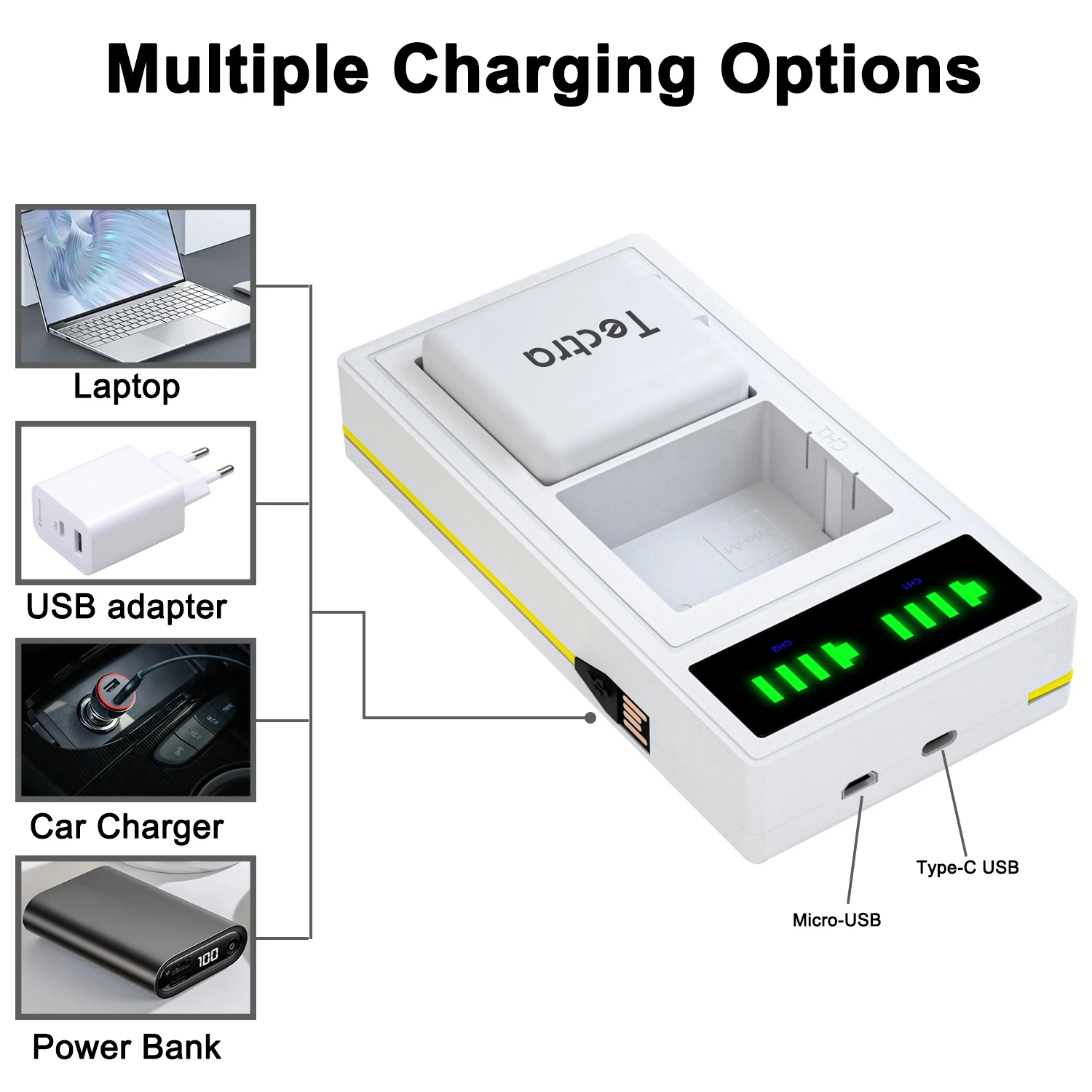 3.85V 4800mAh A4 Rechargeable Li-ion Battery&LED Dual Charger for Arlo Ultra, Ultra 2, Arlo Pro 3, Pro 4, VMA5400 Cameras