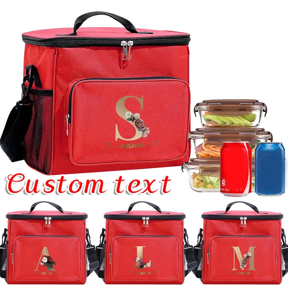 Personalized Customized Insulation Storage Travel Lunch Ice Insulation Food Lunch Bag Large Capacity Camping Picnic