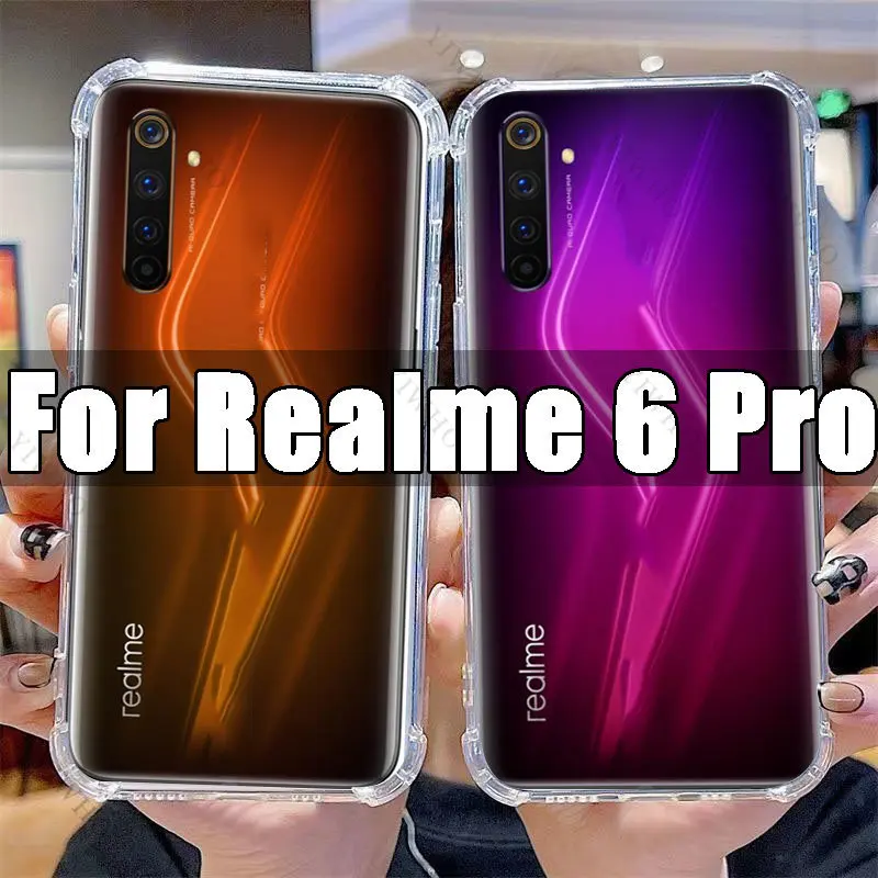 Clear Phone Case for Realme 6 Pro TPU Transparent Case Realme 6Pro Realme6Pro 6.6\