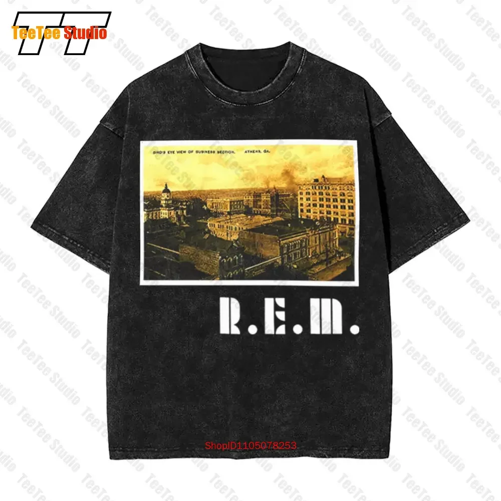Rem R.E.M. Athens Postcard Vintage Oversized T-Shirt 0GKF