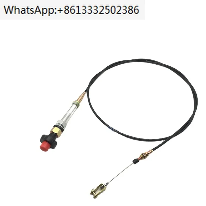 

2pcs accelerator excavator parts 50/60/70/80/90/150/210 accelerator cable 2.5M marine tractor forklift
