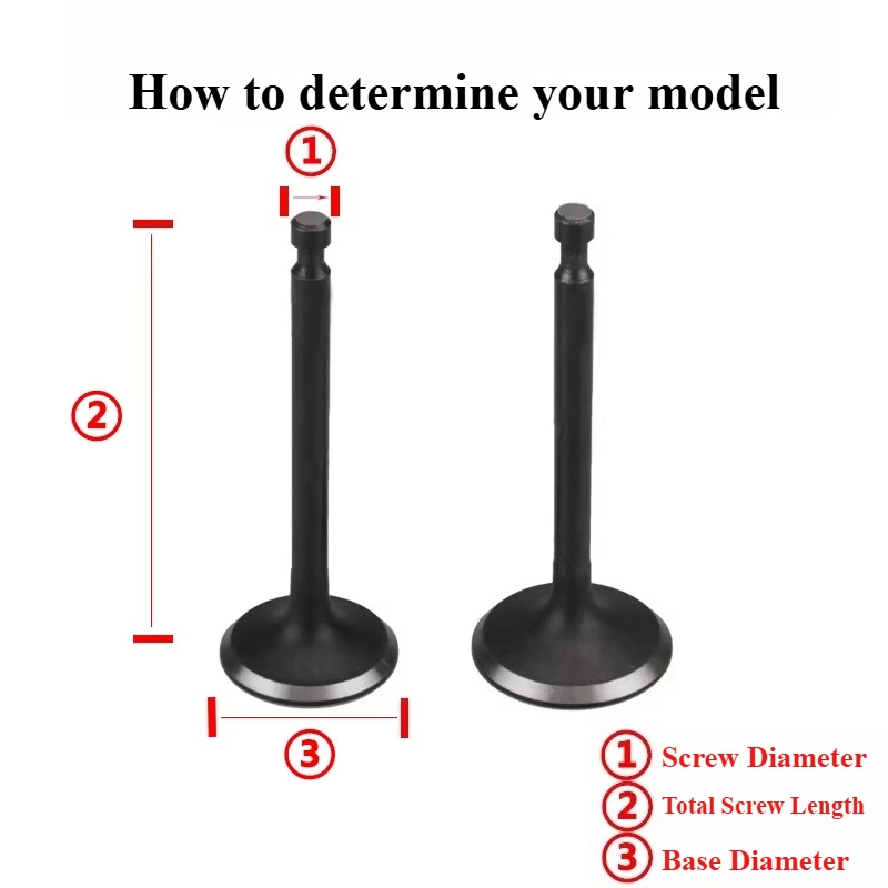 1 Set 168F/170F/188F/190F Intake Valve and Exhaust Valve for 2/3/8kW Generators Accessories