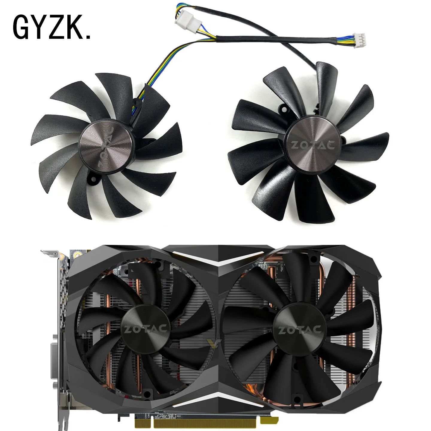GA92S2H/GAA8S2U For ZOTAC GTX1060 1070ti 1080 1080ti Mini Graphics Card Replacement Fan