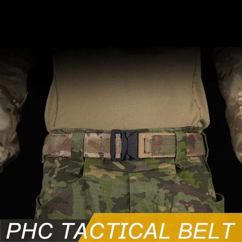 

Tactical Belts for Men Style Work Hiking Riggers Web Gun Belt with Heavy Duty Quick Release Metal Buckle