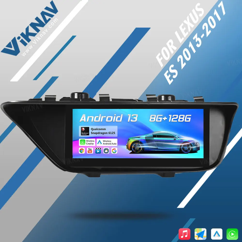 

Автомагнитола Viknav на Android для Lexus ES ES250 ES300 2013-2017, GPS-навигация, антибликовый экран, мультимедийный плеер, радио, аудио