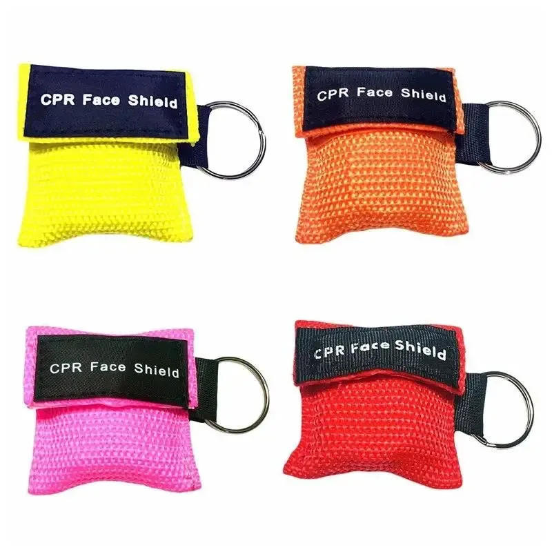 20pcs First Aid Face Mask  Disposable CPR Resuscitator Mask Breathing Masks Mouth Breath One-way Valve Emergency Outdoor Tools