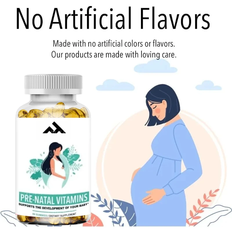 

Пренатальные витаминные жевательные конфеты — женские мультивитамины, содержащие витамины А, Д, Е, B6, фолат и биотитин, 60 жевательных конфет