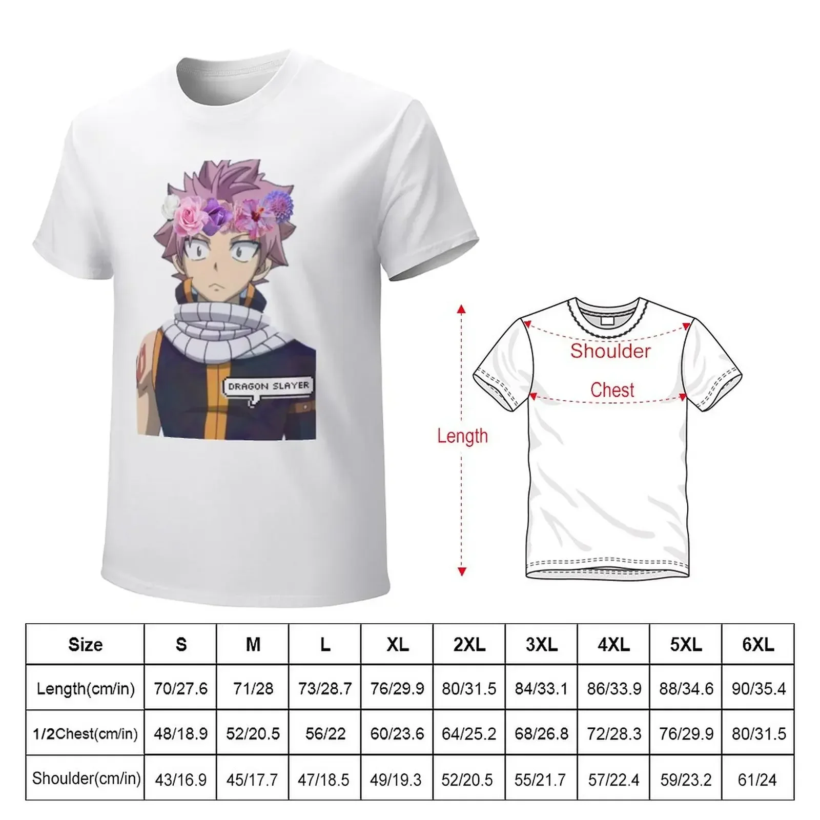 Natsu Dragneel T-Shirt tops blanks mens t shirts