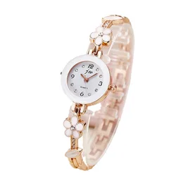 1pc Student Quartz Watch Fashionable Steel Bracelet Watch Women's Elegant Casual Watch Silver Gold