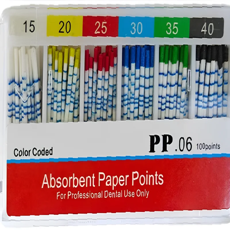 10Packs   Dental Absorbent Paper Points Sterile Mixed Sizes 02 04 06 Taper 15-40# For Dentist Use Dentistry Materials