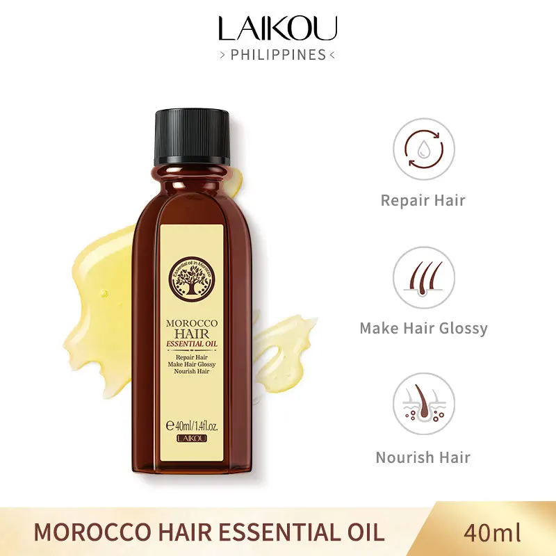 40ml Hair Care Moroccan Pure Argan Oil Hair Essential Oil For Dry Hair Types Multi-functional Argan Hair Care Products For Woman