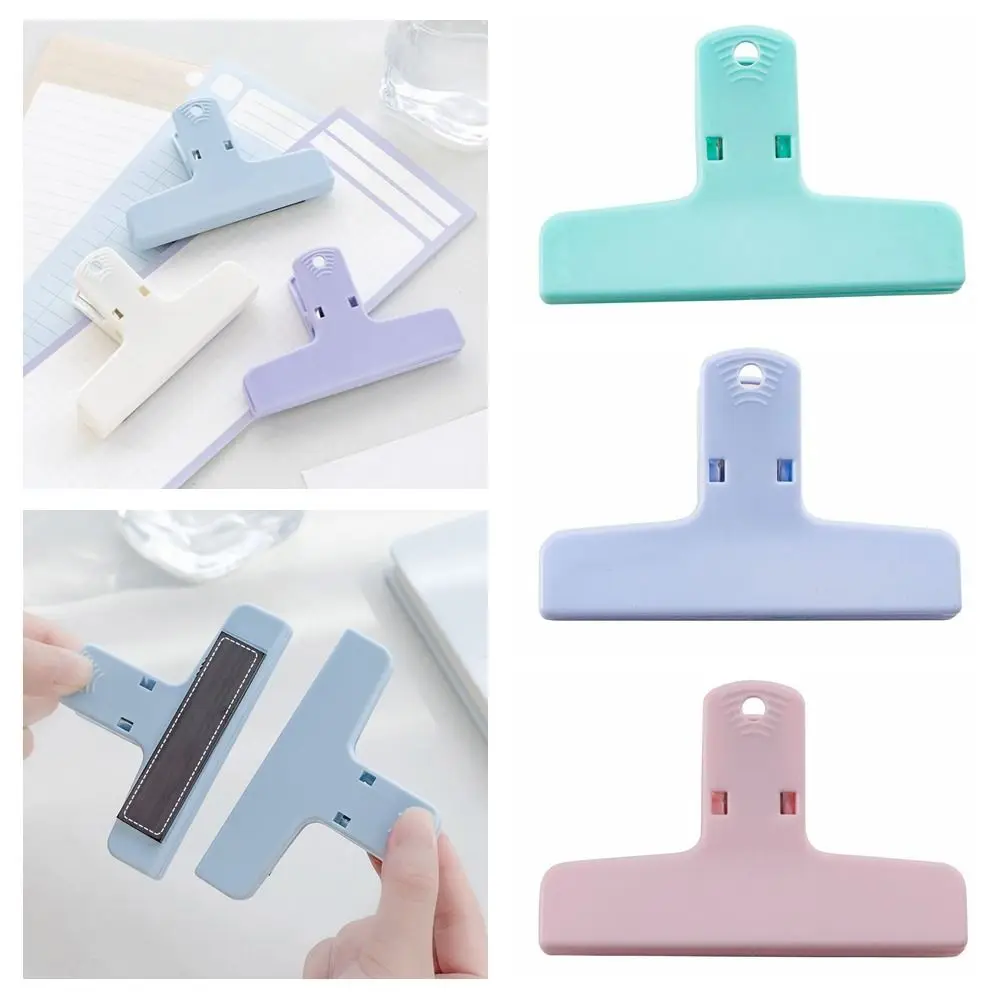 Mão Conta Magnetic Paper Clamp, Scrapbooking Journaling Nota Organizer, Macaron Color, File Clip Holder, Home, Kitchen