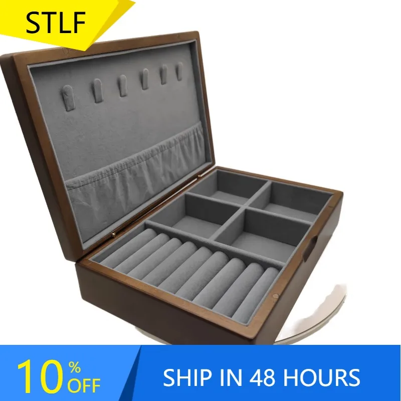XMSJ In Stock Solid Wood Jewelry Organizer Large Wooden Storage Box With Painted Gift Boxes Wood Crafts And Wall Signs