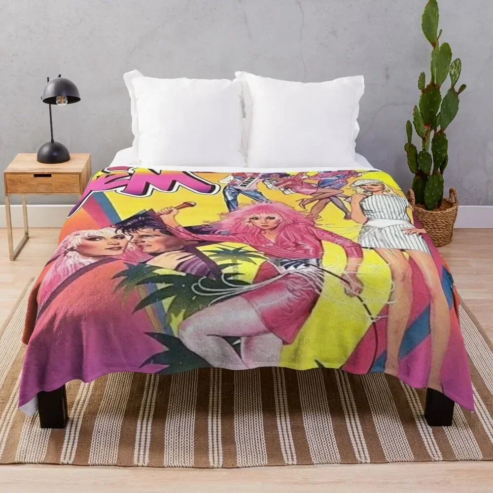 

Jem and the holograms Throw Blanket Lightweight Cozy Blanket for Bed Sofa