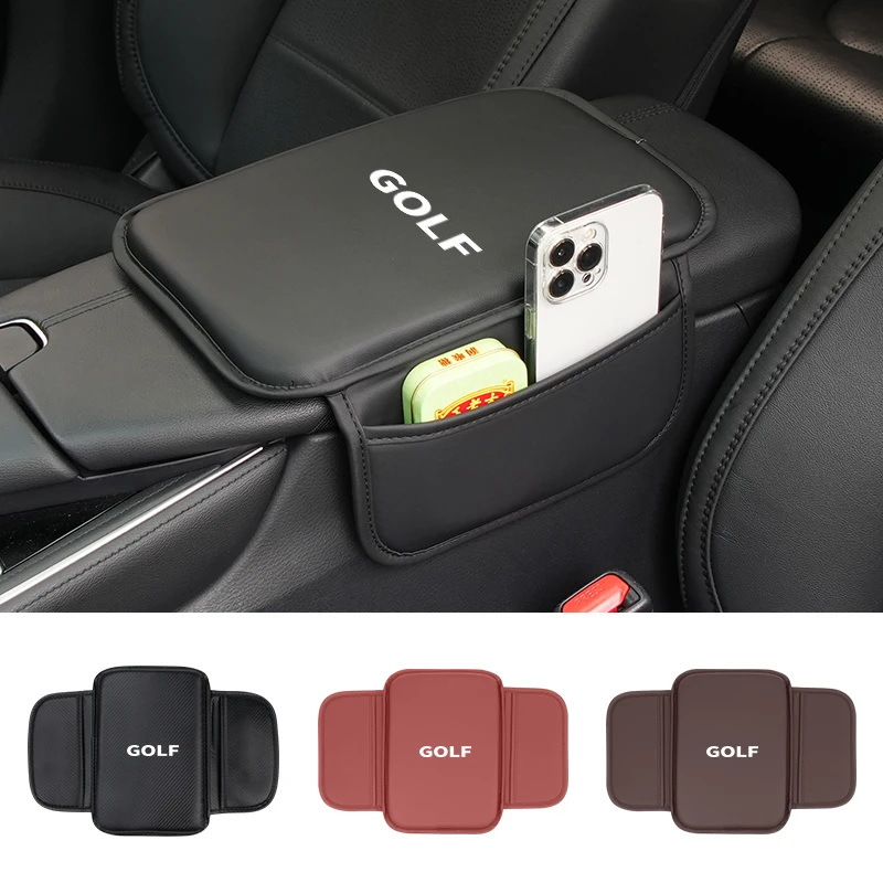 

Car Center Console Protector Cover Armrest Box Cushion With Storage Function For VW Golf Polo Tiguan T5 Passat b6 Jetta Touareg