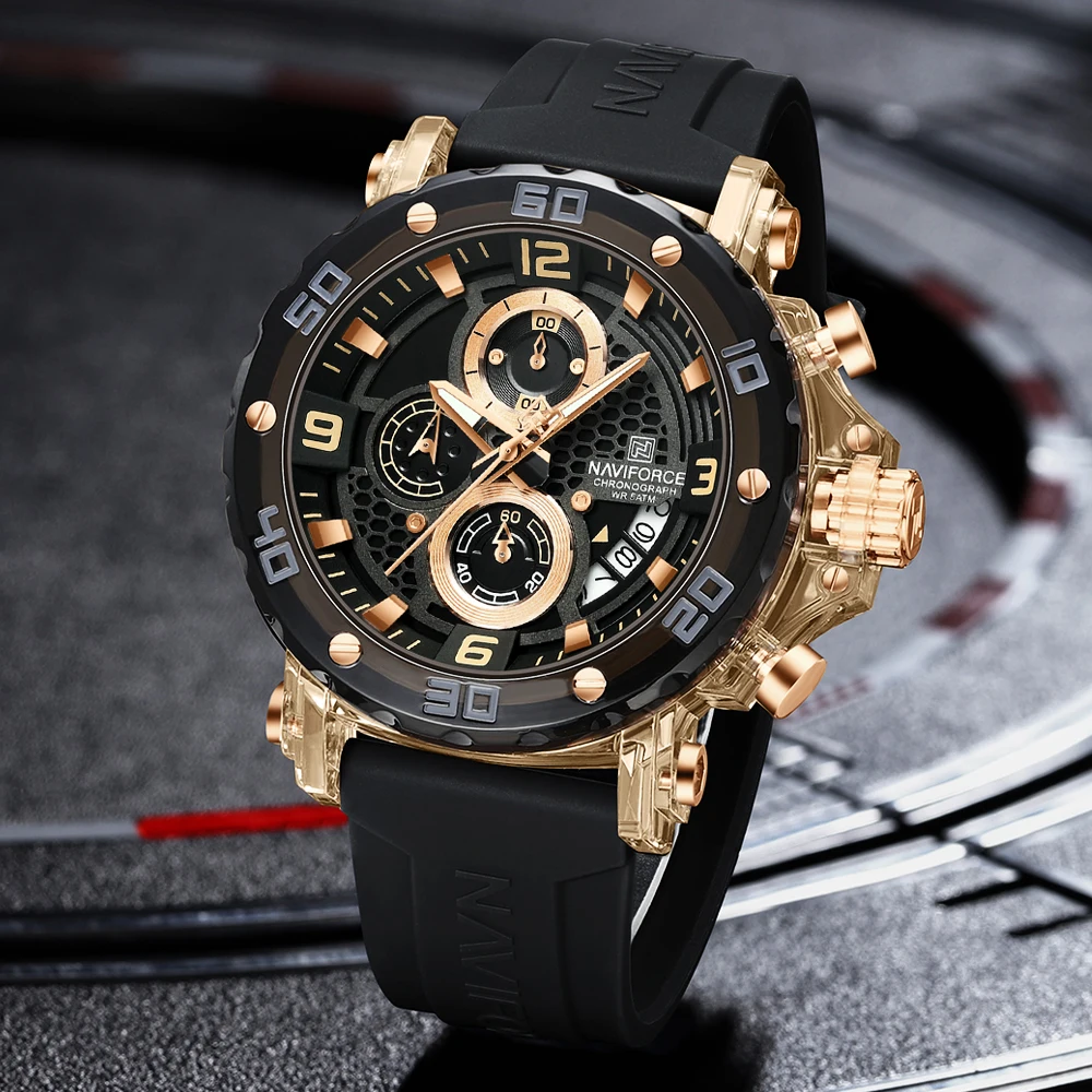 New NAVIFORCE 2025 Luxury Military Men Watch Chronograph Quartz Luminous Man Wristwatch Sports Waterproof Watches Men Reloj - Image 2