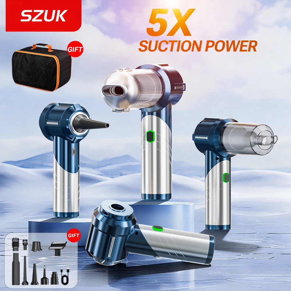 

Мини-пылесос SZUK 18000PA с мощным всасыванием, складной воздуходувкой и функцией беспроводной ручной уборки пылесос автомобильный автомобильный пылесос пылесос для автомобиля пылесос автомобильный беспроводной