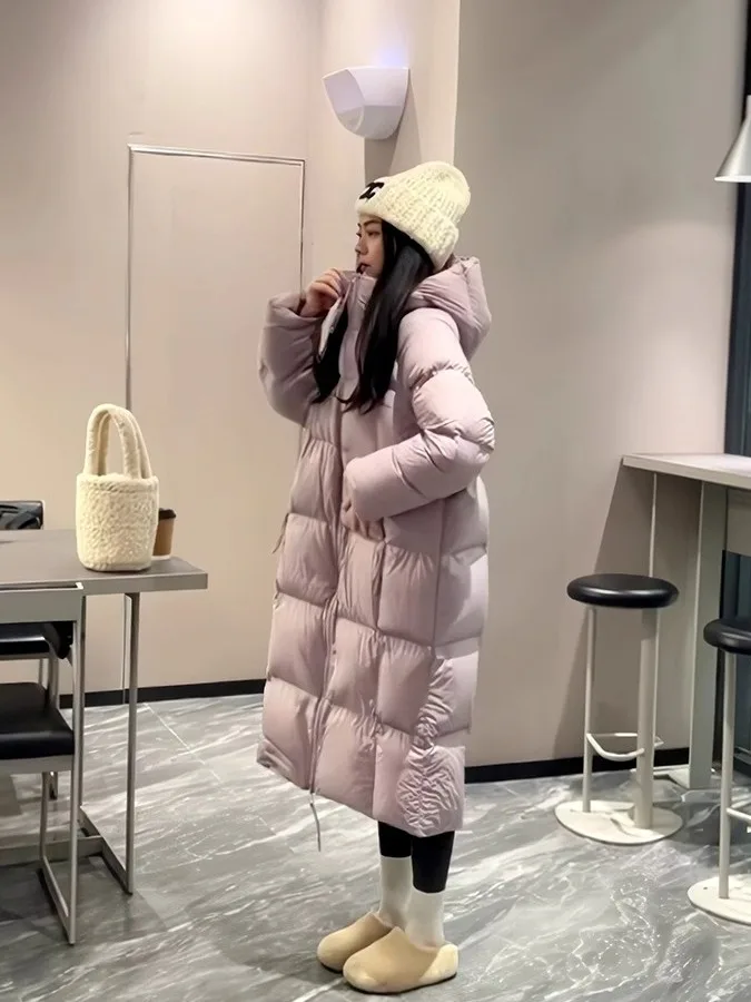 Faionable Coppia scozzese con cappuccio lungo in cotone Jaet da donna coreano Sle Calore Capispalla invernale Nuovo arrivo