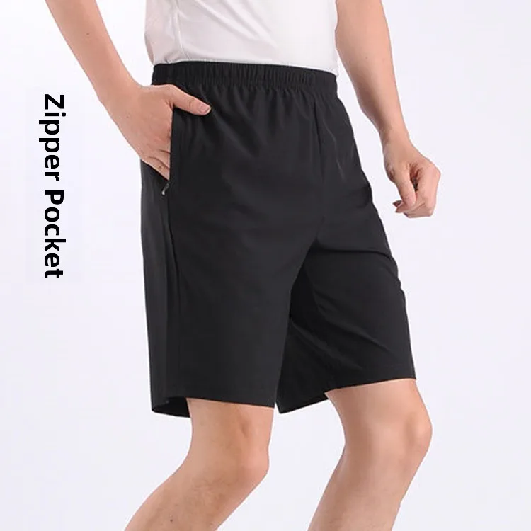 아이스 실크 캐주얼 반바지 남성용 루즈핏 5인치 로우 웨이스트 스트레이트 레그 여름 패션 어반 스타일 코튼 레저 팬츠