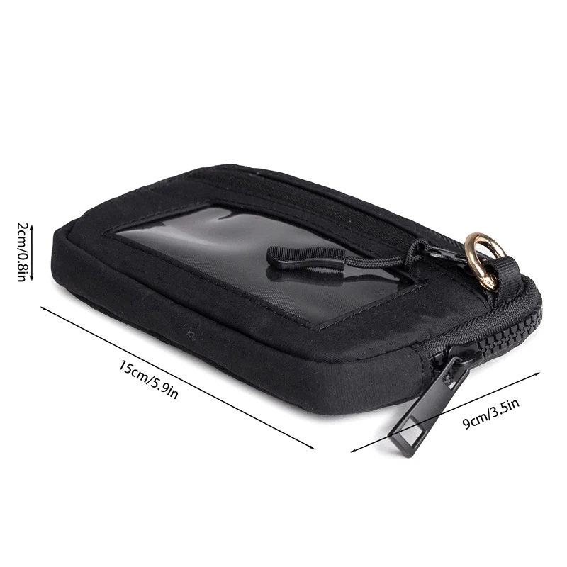 Mit Handgelenk-Reißverschluss, Geldbörse für Damen, lässige Reisetasche, wasserdichtes Nylon, kleine Geldbörse, multifunktionaler Kartenhalter – Detail 6
