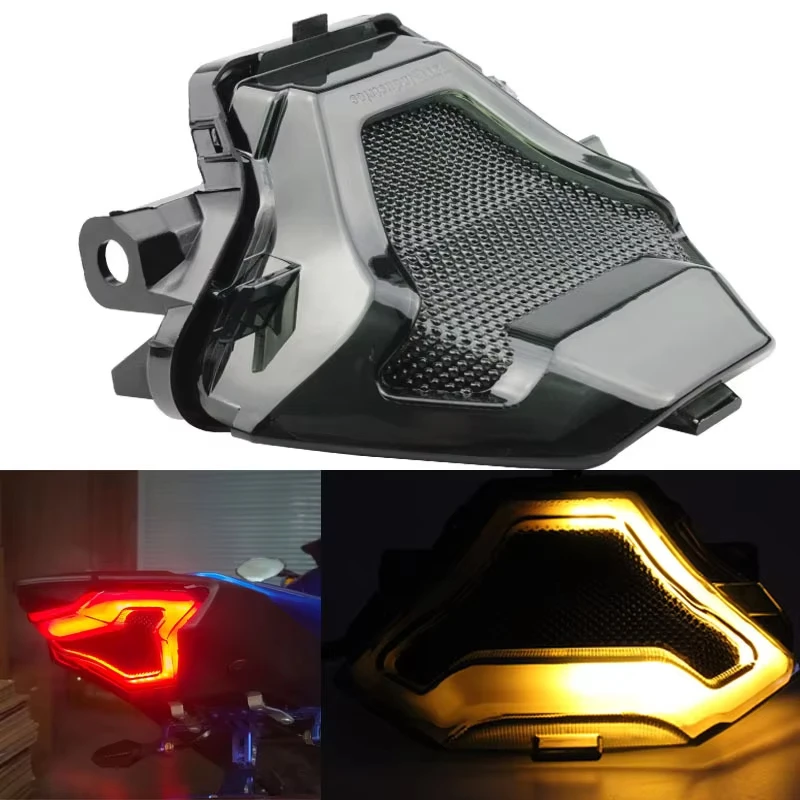 

Motorcycle LED Tail Light Rear Light For Yamaha MT03 MT07 MT25 FZ07 R3 R25 lc150 Taillights Brake Stop Lamp Turn Signal Lamps