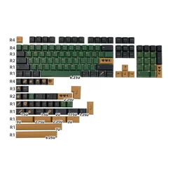 GMK – capuchons de touches clones Hero, profil Cherry 142 touches, disposition ANSI entrée ISO 1.25U 1.5U 1.75U 2U 2.25U décalage pour clavier mécanique