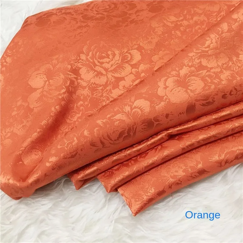 Tessuto Jacquard Micro elastico per metri per gonne pigiama Hanfu cucito stile cinese motivo floreale semplice panno setoso sottile morbido