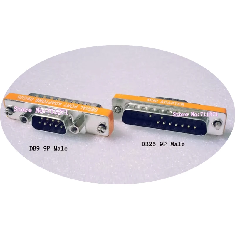 9Pin DB9 DB25 Serial Adapter Connector 9 needle D9/D25 Serial Connector Adaptor 9 Pin DB25 DB9 Adapter DB9 D25 Convert  Adaptor
