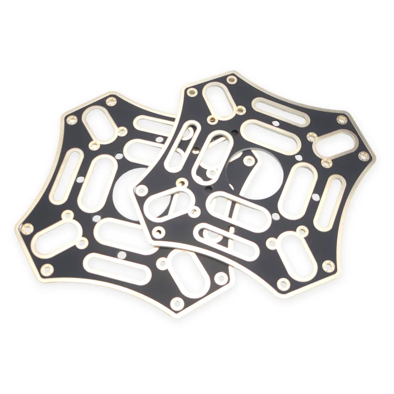 Calidad excelente 1 Uds DJI F450 placa central superior PCB tablero de marco principal, placa superior para reparación de cuadricópteros (negro)