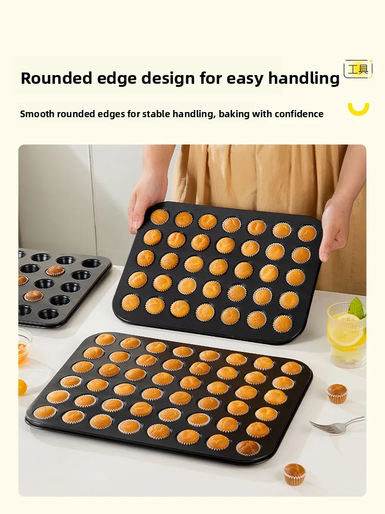 

48 Кекс 35 бумажный стаканчик Деко для выпечки кексов для домашнего использования 25 Нескользящая духовка Специальные инструменты для выпечки Форма для выпечки из углеродистой стали