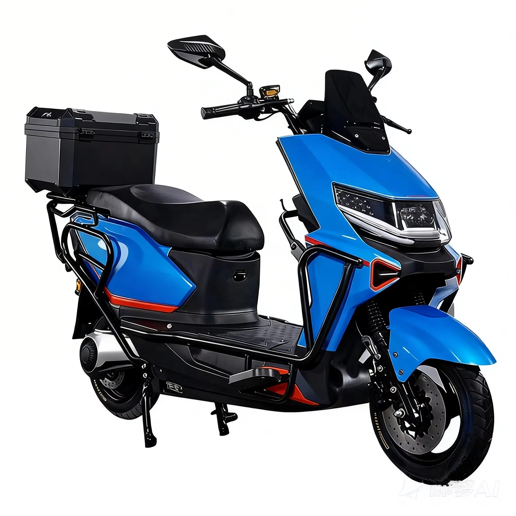 QQW QQW QQW's hot-selling 750W adult electric motorcycle with a 60-volt rear hub motor and a 15 amp-hour integrated battery is d