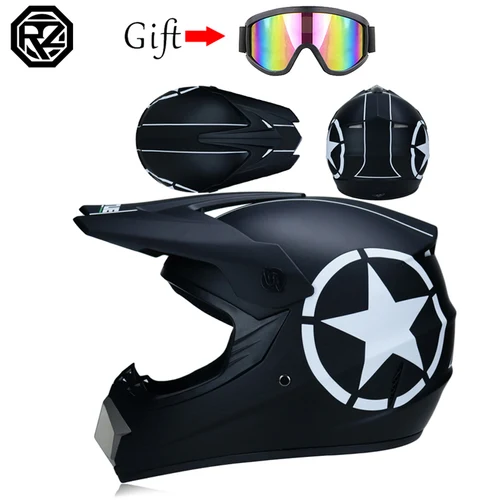 Imagen 2 del producto ORZ casco todoterreno profesional para niños coche deportivo cuesta abajo AM DH casco todoterreno casco completo casco de motocicleta todoterreno