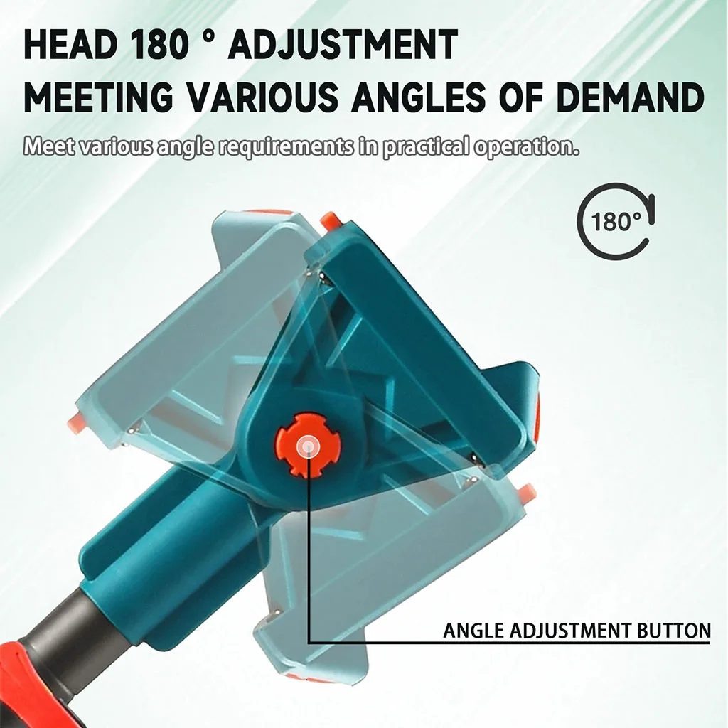 منشار عمود 2 في 1 لاسلكي 6 بوصة مع 2 قطعة بطارية 3.0 أمبير في الساعة، منشار كهربائي كهربائي مع عمود تمديد لقطبة تشذيب الأشجار