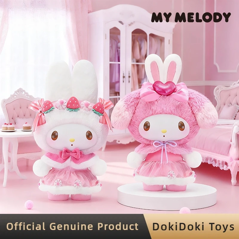 

Genuine My Melody Strawberry Cookie Colorful Frosting Series 400% Vinyl Plush Doll Cute Pink Home Decor Figure Toy Gift For Girl