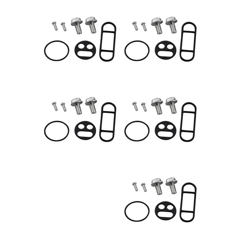 5X Motorcycle Fuel Petcock Repair Kit Seal Kit 18-2727V For Kawasaki KLX250R KLX300 Suzuki DR250 Yamaha Limited Time Offer