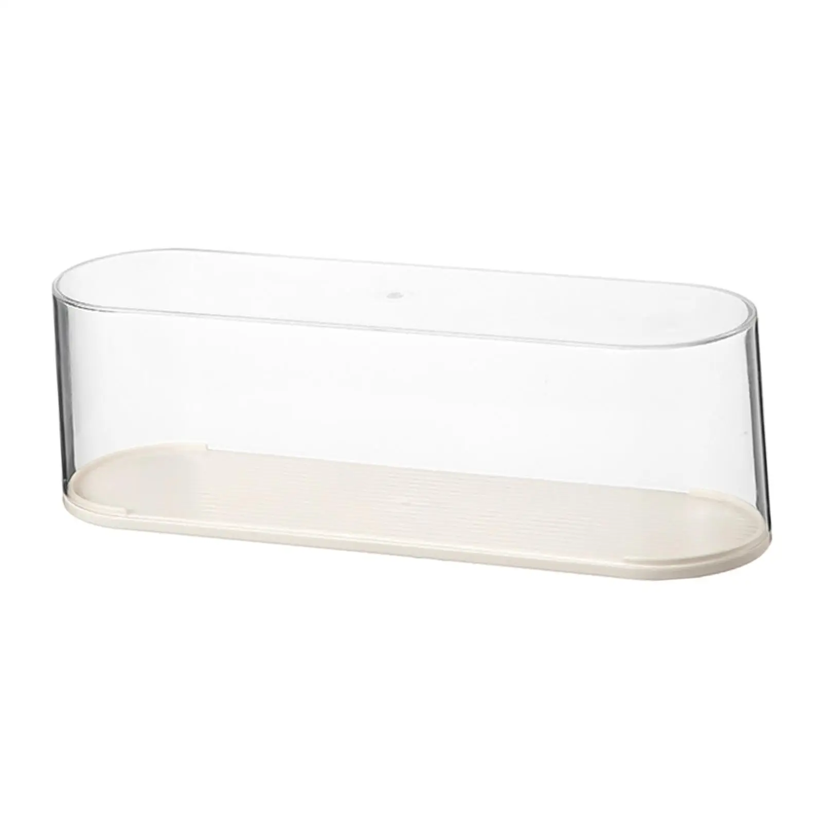 Vitrine transparente mostrando armário para bonecos figura de ação pequenas estatuetas