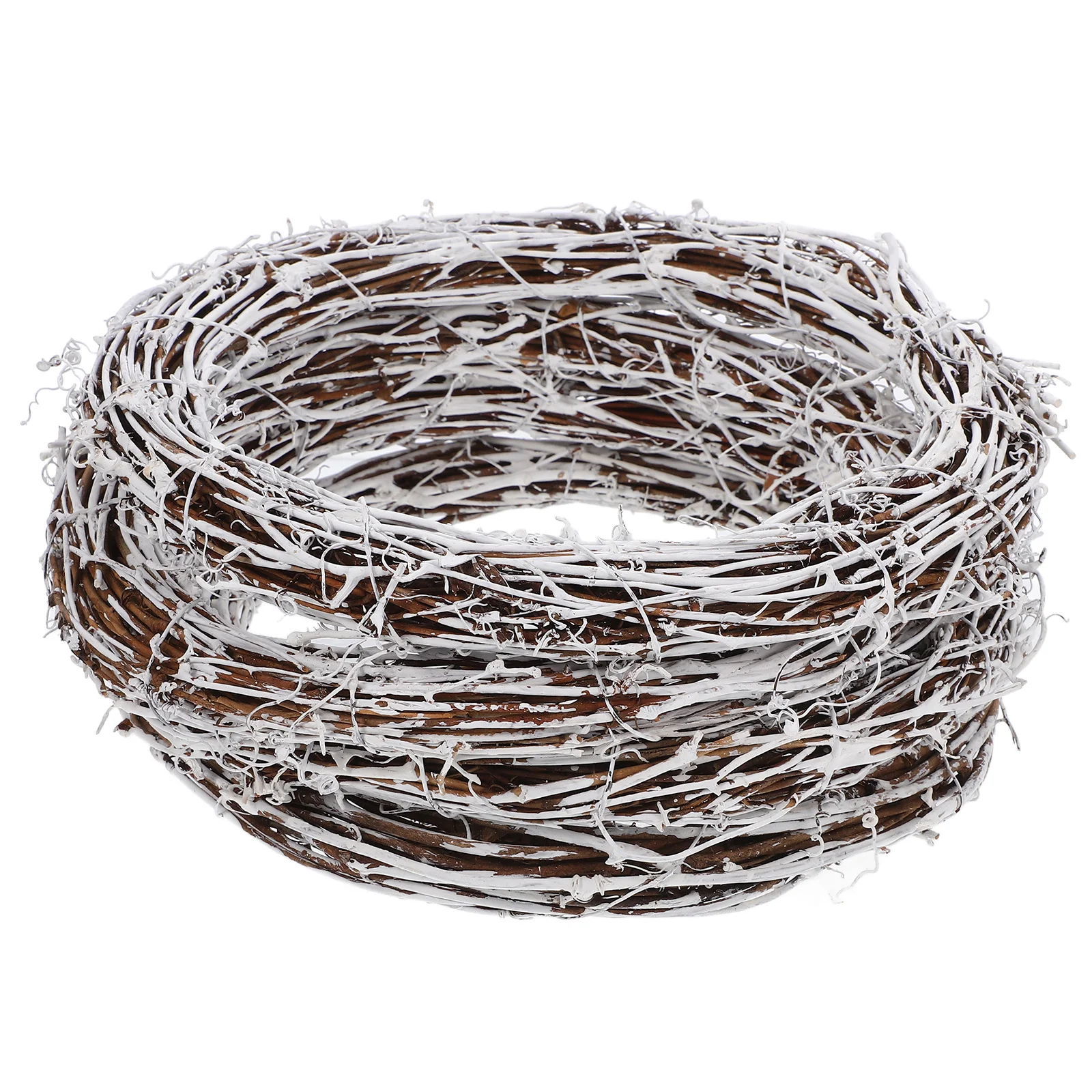 กรอบพวงหรีดหวาย 4 ชิ้น สไตล์เรียบง่าย สำหรับงานฝีมือ DIY วงกลมสำหรับตกแต่งเทศกาล อุปกรณ์ทำพวงหรีดดอกไม้ วงหวาย DIY