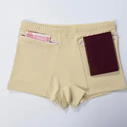 Pantalones de seguridad antirrobo para mujer, bolsillo con cremallera, diseño sin costuras de alta elasticidad para Yoga rápido