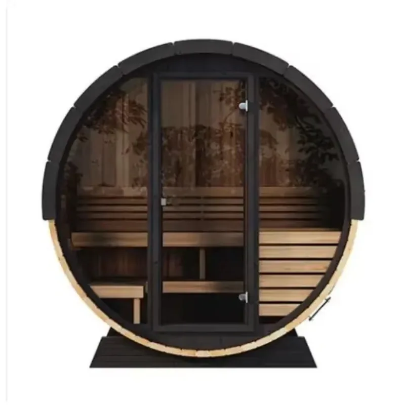 Modern Customize Luxury Finland Outdoor The Most Popular Hemlock 2 Room Outdoor Sauna For Garden