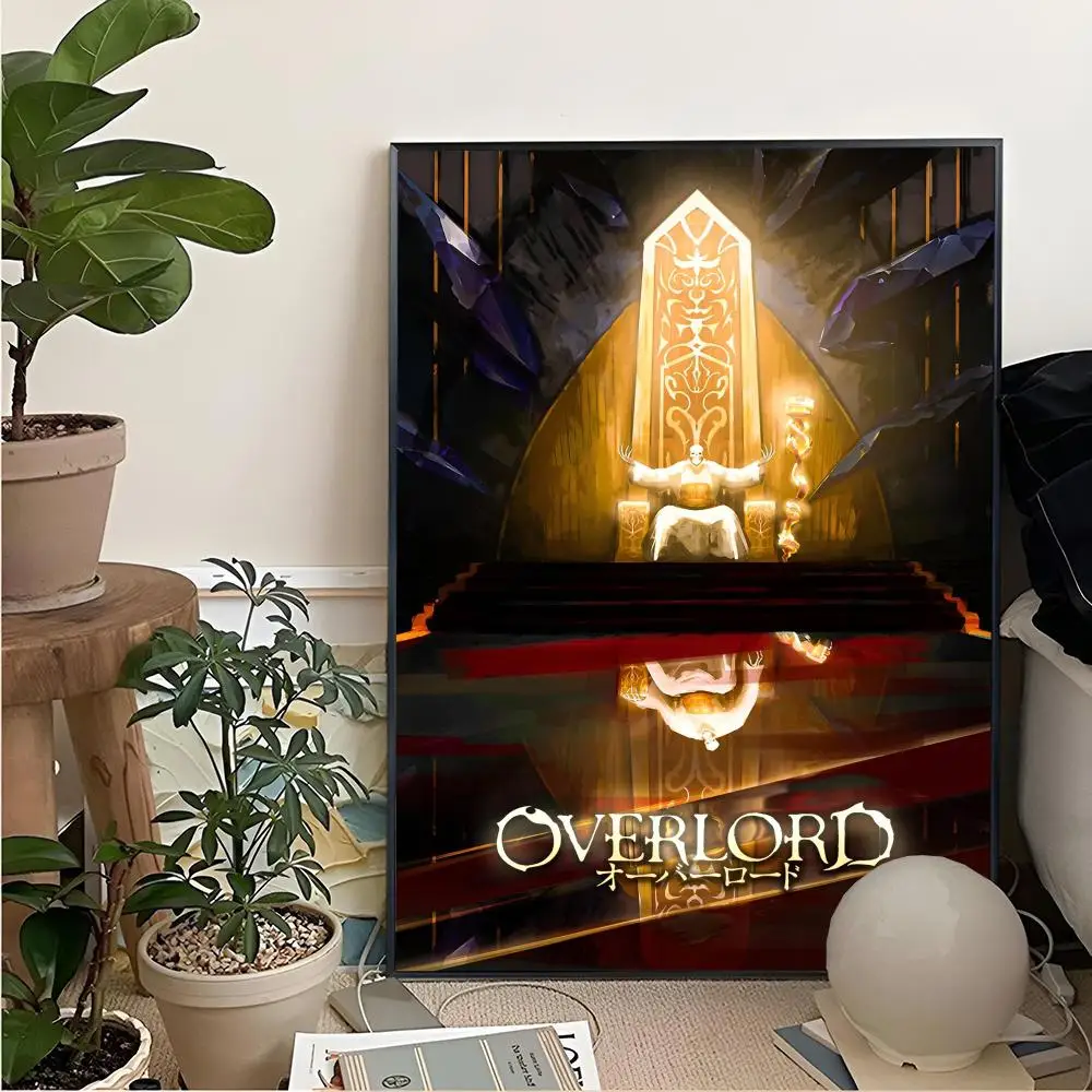 Overlord Anime Painting Calligraphy For Art Printing Decoration Painting Cinema Art Poster Home Wall Decoration Frameless