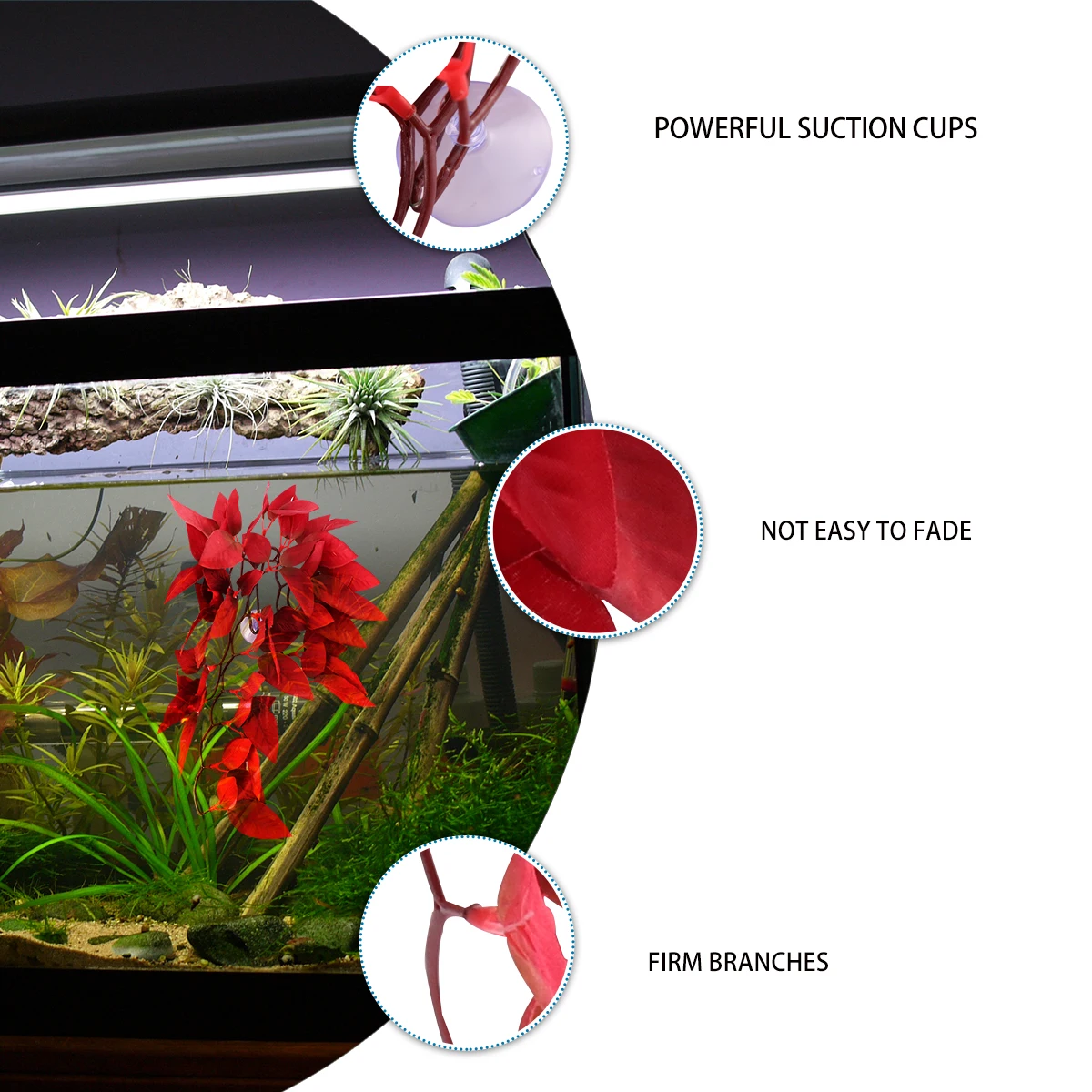

Artificial Rattan Simulation Plant Lifelike Aquarium Fish Tank Decor Safe for Fish and Easy to Aquarium Plants