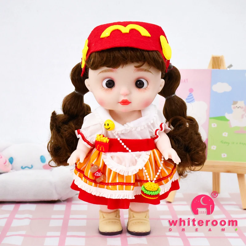 25cm Dolls Toys Girl Doll Big Head Cute Baby Festival Gift Reborn Kids Dolls For Girls Playing House Fat Child Replacement Set images - 6