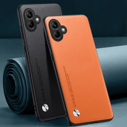 Luxury PU Leather Case For Samsung Galaxy A05 Back Cover Matte Silicone Shockproof Full Protection Phone Case For Samsung A05 4G