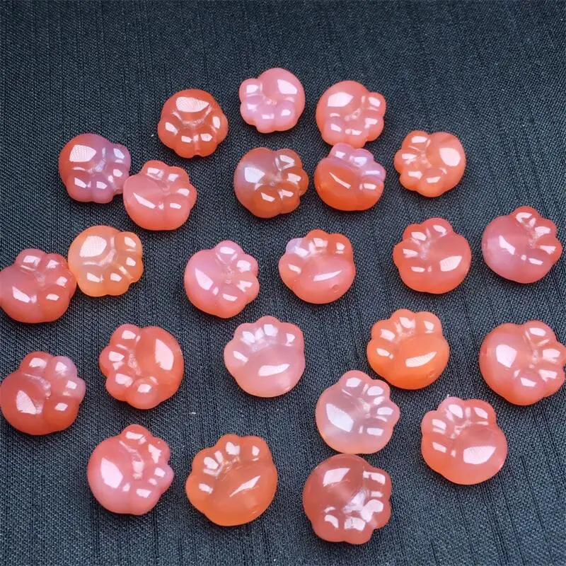 Ágata Rosa Natural Garras Escultura, Cura Reiki com Buraco, Moda Gemstone, Presente Da Jóia, 5Pcs
