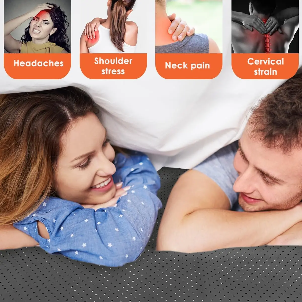 MAXSHARER Grounding Leather Mattress Grounding Sleep Mat Conductive Leather Earthing Mattress Pad for Better Sleep Reduce Stress