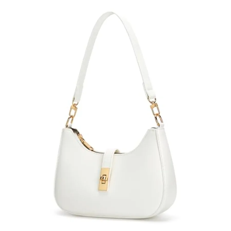 

KKXIU Shoulder Bag for Women Cute Hobo Handbag and Vegan Leather Retro Small Clutch Purse with Zipper